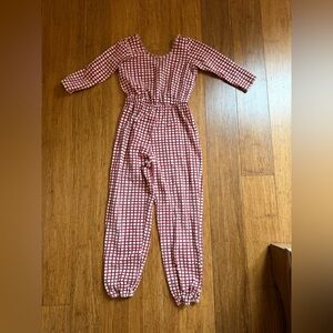 Alice + Ames stripe checkered romper